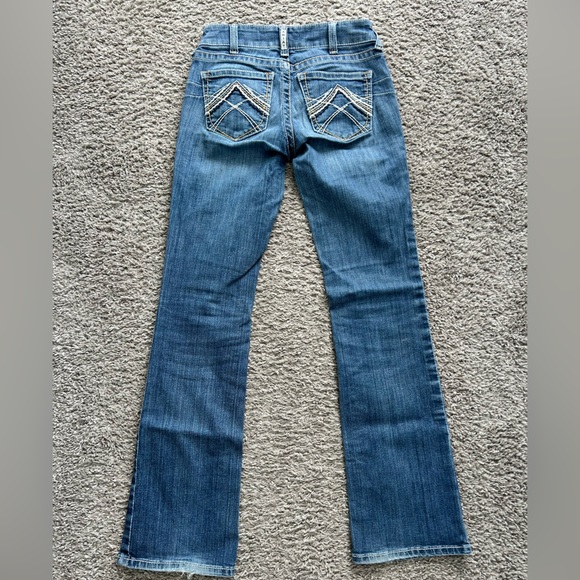 Ariat REAL Mid-Rise Boot Cut Jeans, 26L - Picture 4 of 6